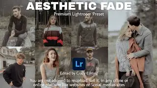Aesthetic Fade Preset - Fujifilm Preset | Aesthetic Presets | Free Lightroom Presets DNG & XMP