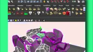 how to crack polygon in maya (using rockshatter script)