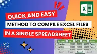 Combine data from multiple Excel files into a single spreadsheet with a simple shortcut