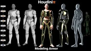 Houdini 3D Modeling Armor Guide Overview