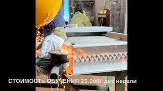 Пайка медного радиатора.