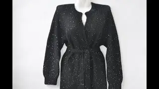Finished work. Cardigan with sequins...