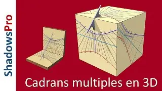 Cadrans solaires multiples en 3D