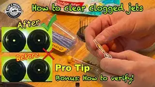 How to clear clogged carburetor jets PRO TIP: What tool and where to buy it! 
