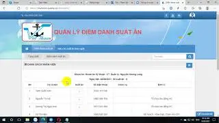 Chấm cơm | Hướng dẫn trưởng nhóm điểm danh suất ăn