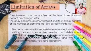 Code: Q6 (LIMITATION OF ARRAYS)
