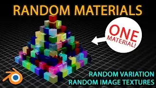 Random materials and image textures in Blender