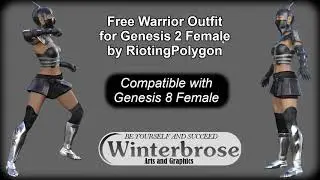 USING Free Warrior Outfit with Genesis 8 Female (G8F)
