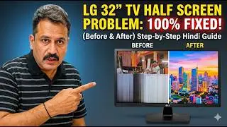LG 32 inch LED TV Half Screen Picture Problem | VGL & 3.3V Jumper Fix