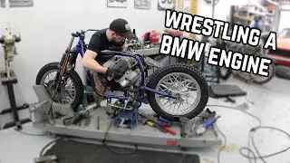 Stripping down the R65 for the last time.
