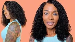 REALISTIC KINKY EDGES😍| SUPER NATURAL GLUELESS KINKY CURLY WIG|JULIA HAIR