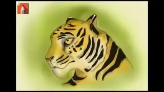 Character Design Time Lapse-Tiger Head
