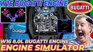 Engine Sim | Bugatti W16 8.0 Liters