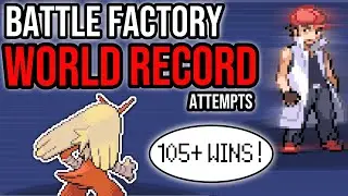15 WINS AWAY? Battle Factory WORLD RECORD Attempts! | Pokemon Emerald