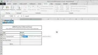 How to use UPPER function in Excel