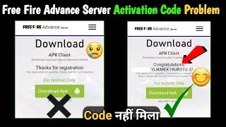 ACTIVATION CODE FREE FIRE ADVANCE SERVER | FF ADVANCE SERVER ACTIVATION CODE PROBLEM | YOUTUBE ADSEN