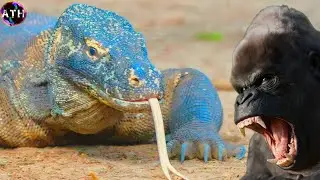 Komodo Dragon vs Gorilla - Who Would Win? Facts and Information about Komodo Dragon & Gorilla