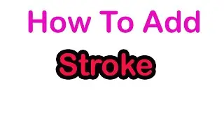 How To Add Outline Or Stroke In Photoshop@fxtechsolution