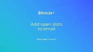 Add open slots to email