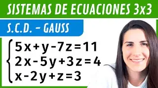 Systems of 3x3 SCD Equations ✅ Gaussian Method