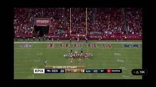Jake moody kicks the Game Winning Kick for the 49ers