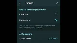 Granular Privacy Settings ... Telegram Tips