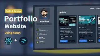 🔥Build a Portfolio Website Using React JS and Tailwind CSS