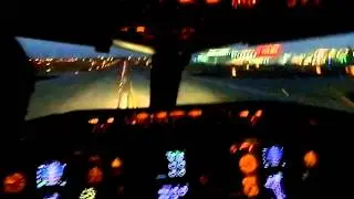Delta 757-200 Cockpit view Takeoff from Atlanta