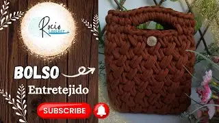 Bolso en trapillo - entretejido - Rocio Crochet!