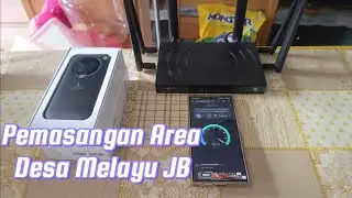 Pemasangan Modem Wifi Gteniq Area Desa Melayu JB