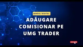 Adaugare comisionar vamal in UMG Trader