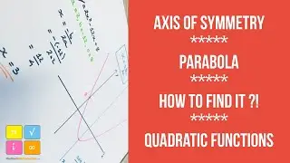 How to Find the Axis of Symmetry of a Parabola - Quadratic Functions