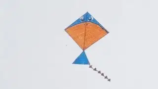 how to make a kite #drawing #step by step #easy drawing for kids