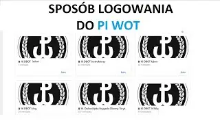 Pierwsze logowanie do Portalu Informacyjnego WOT na komputerze.