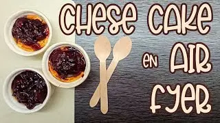 Cheesecake en air fryer 🧀 con mermelada de frutos rojos