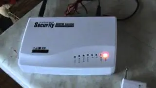 GSM alarm first activation.