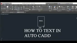 how to create text in autocad
