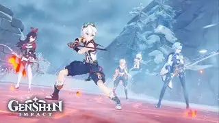 Albedo vs Eula , Aether, Amber and Bennet - Albedo cryo user ? | Genshin impact 2.3