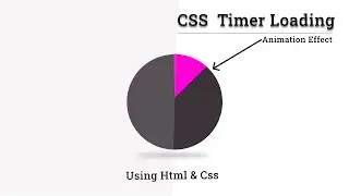 CSS Timer Loading Animated Using HTML And CSS3 Step By Step Tutorial