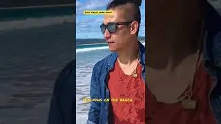 Walking on the beach
