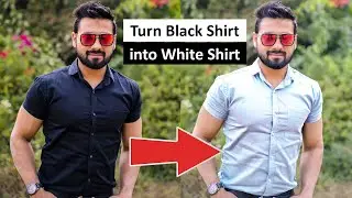 How to Turn Black Shirt Into White Shirt in Photoshop in Hindi / Urdu.