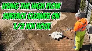 Using the high flow surface cleaner which i made out of bits