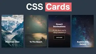 CSS Cards With Hover effect and Animation Using Html , CSS and Javascript Only.