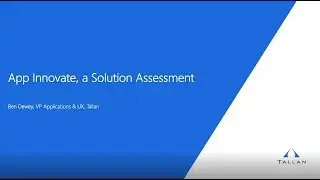 App Innovate, a Solution Assessment: February 15th, 2022
