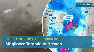 Mutmaßlicher Tornado fegt durch Rüsselsheim am Main