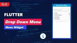 DropDownButton in Flutter | Hindi | #flutter #flutterinhindi #dart #flutterdeveloper #code