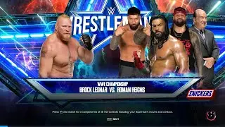 WWE 2K23 Brock Lesnar vs Roman Reigns at WrestleMania 38 Gameplay [1080p]|WWE 2K|#WWE |#2K |#WWE2K23