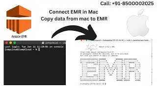 how to connect emr in Mac | How to copy a file from mac to emr