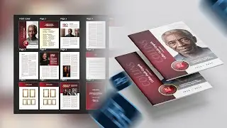 Funeral Brochure Design In Photoshop | Beginner Friendly.
