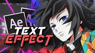 Text Effect - After Effects Tutorial AMV